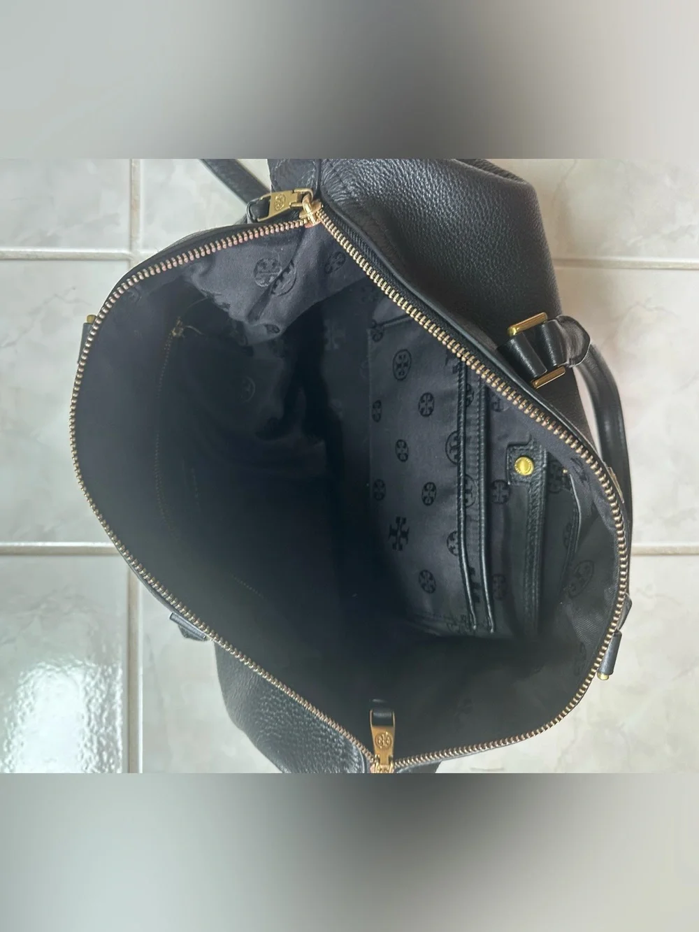 Tory Burch black leather bag